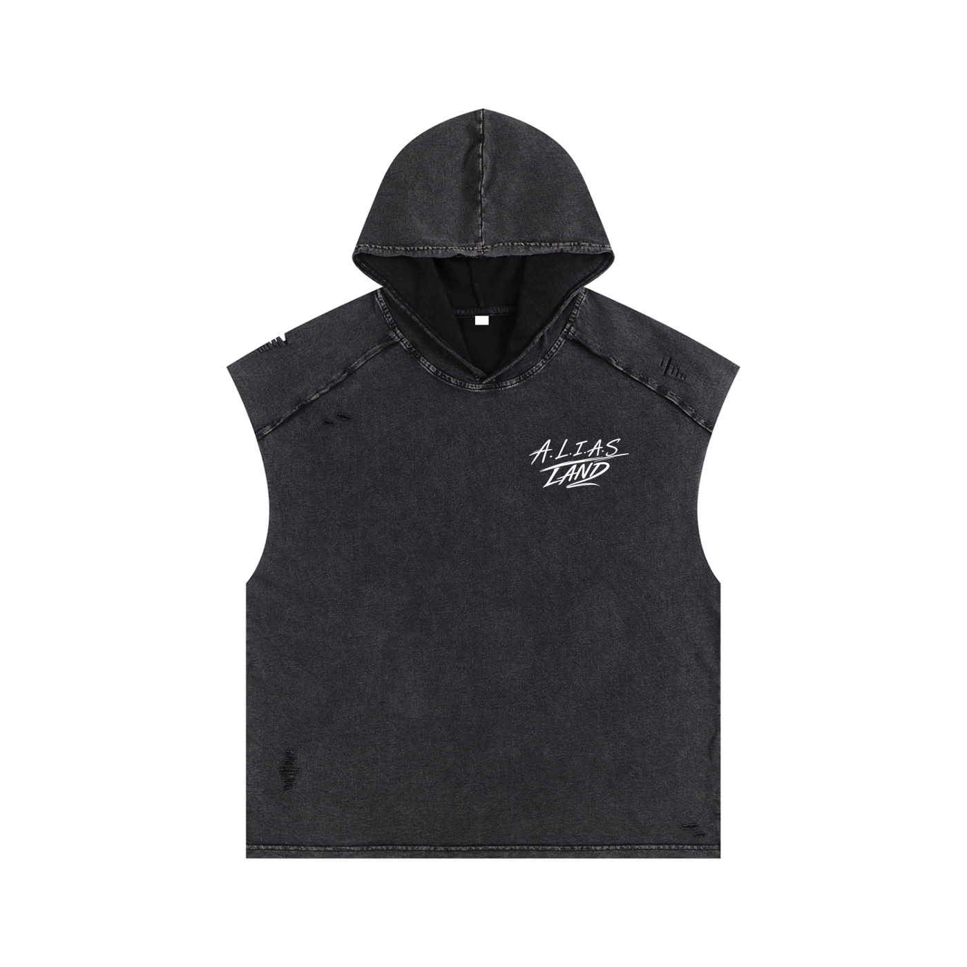 A.L.I.A.S LAND Snow Washed Hooded Tank