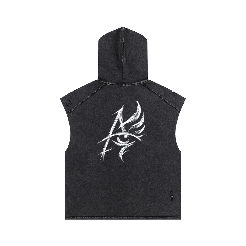 A.L.I.A.S LAND Snow Washed Hooded Tank