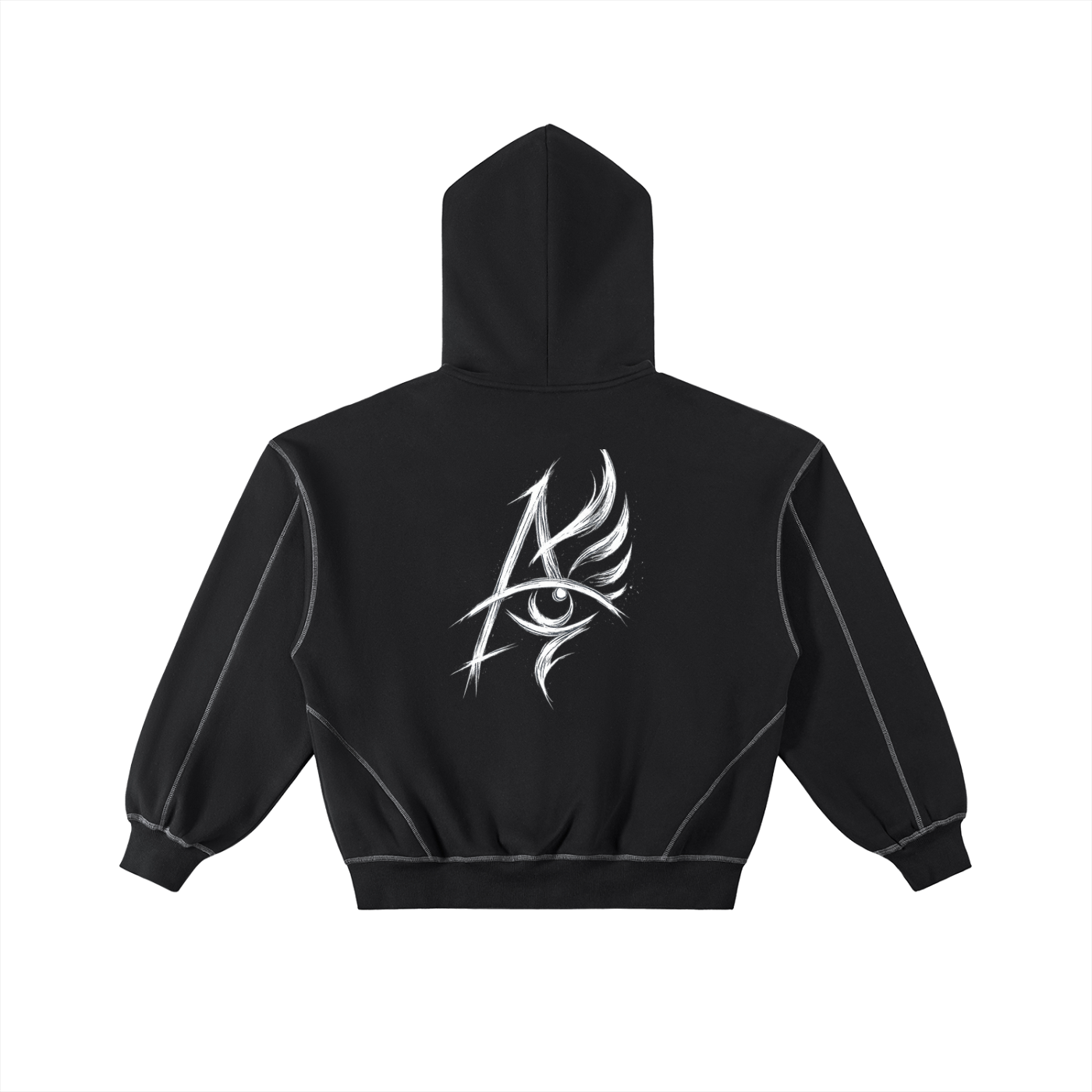 A.L.I.A.S LAND Stitched Boxy Zip Hoodie
